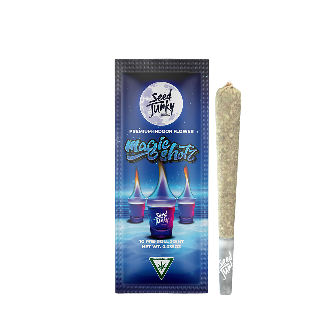 Photograph of product: Seed Junky | Magic Shotz Pre-Roll | 1g