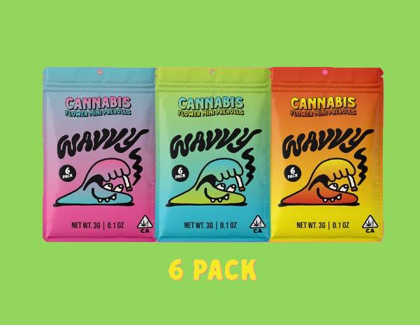 Photograph of product: Wavvy Mini Pre-Roll RED RUNTZ - 6 Pack