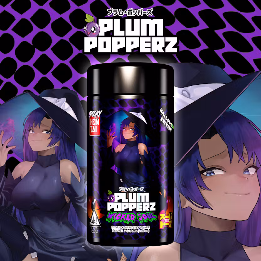 Photograph of product: Fear of Boof x Super Dope - Pre-Pack Flower - (7g) - **PLUM POPPERZ**