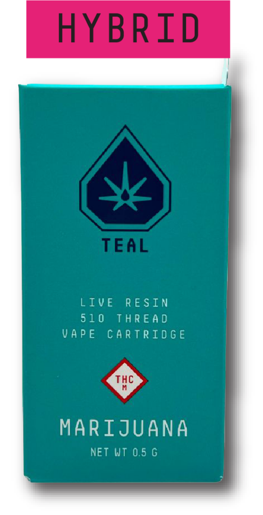Photograph of product: Teal | LA Baker x Super Skunk Live Resin Cartridge