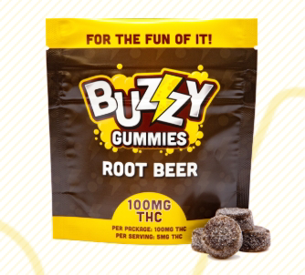 Photograph of product: Root Beer | 100mg | Buzzy Gummies | Buzzy