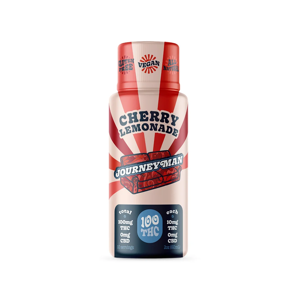 Photograph of product: Cherry Lemonade | 100mg | 2oz Beverage | Journeyman