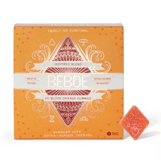 Photograph of product: Inspired Blend Blood Orange Gummies 5mg x 20ct
