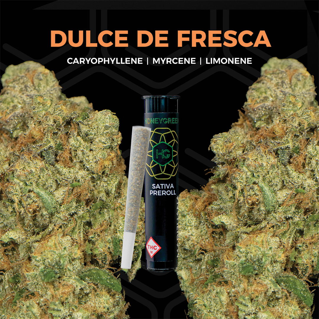 Photograph of product: Honey Green: Pre-Roll | Dulce De Fresca | 1g