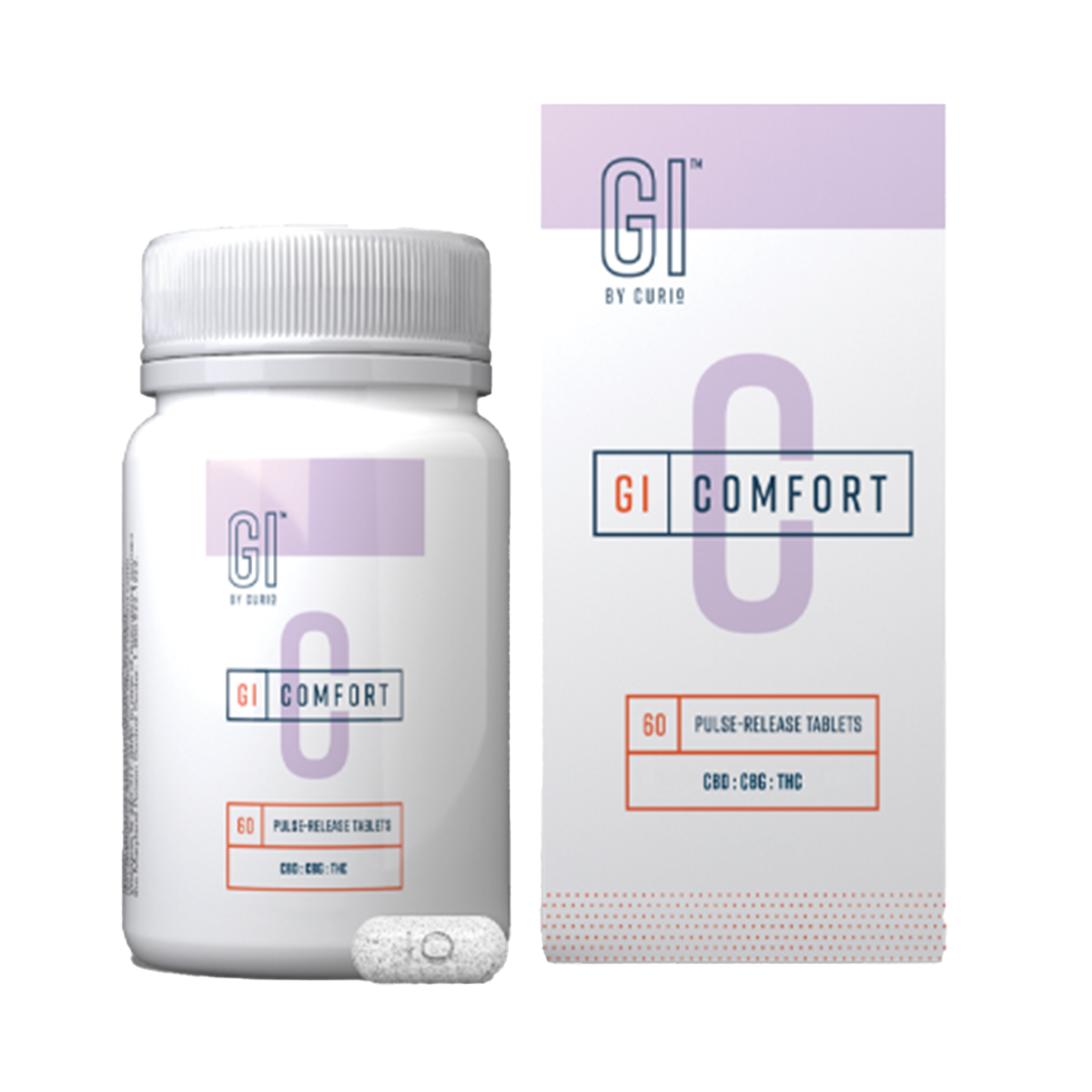 Photograph of product: Comfort Tablets 15:40:1 CBD:CBG:TH-oui | 100mg 60pk