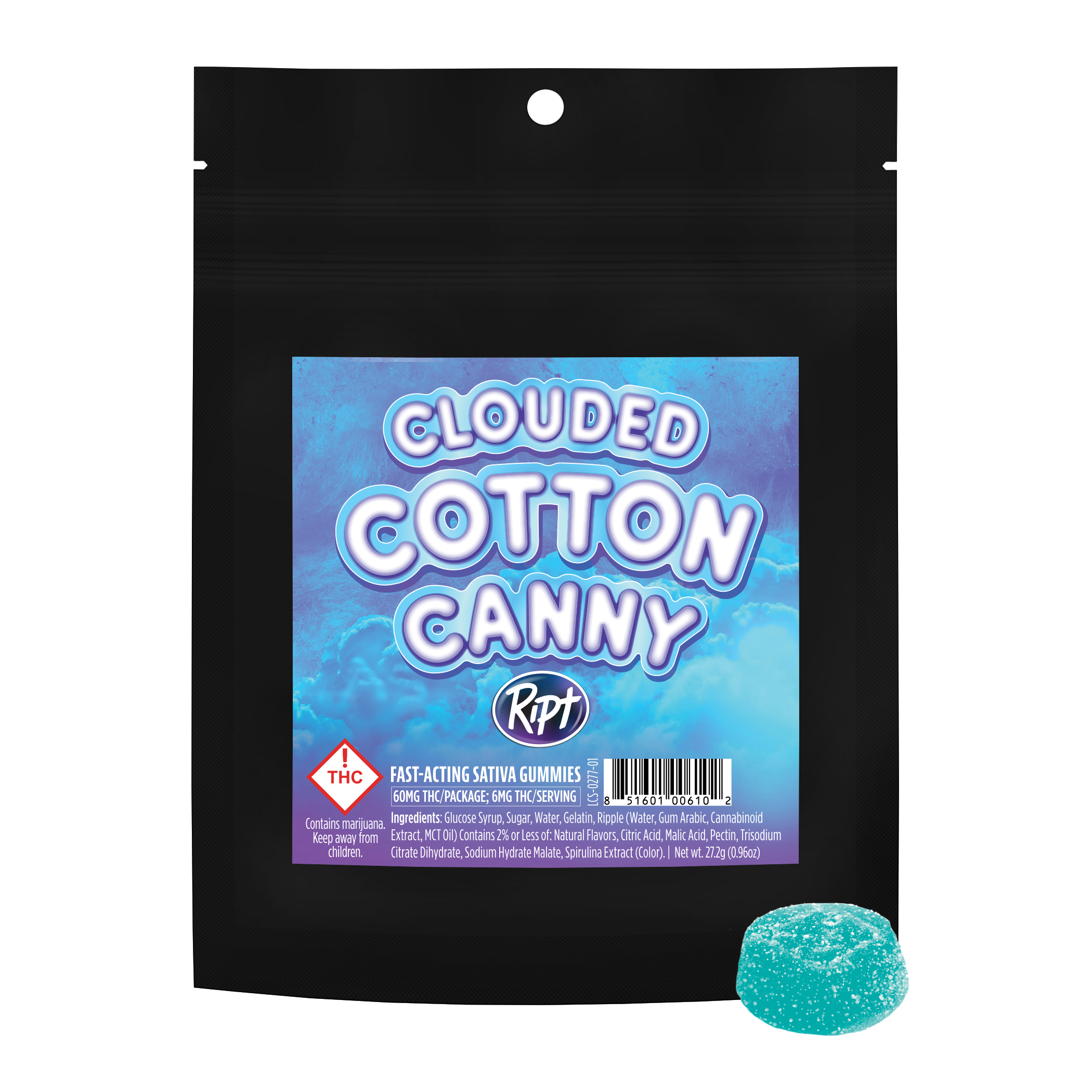 Photograph of product: COTTON CANNY - Oui'd. - 60MG - 60 MG