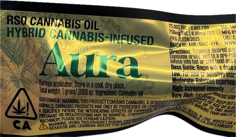 Photograph of product: Hybrid 1g RSO - Aura