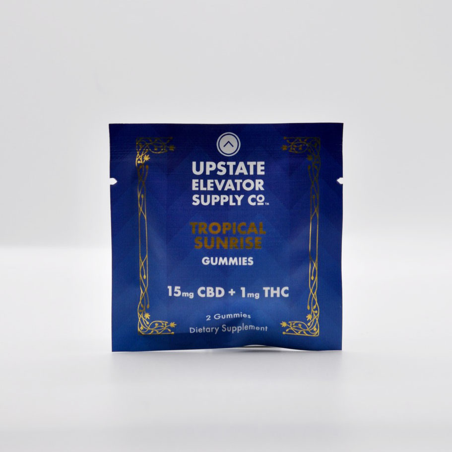Photograph of product: Tropical Sunrise Gummies | 2pk | 2mg TH-oui + 30mg CBD