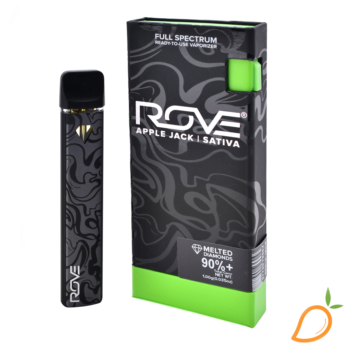 Photograph of product: 1g Apple Jack Melted Diamond Disposable Vape Rove