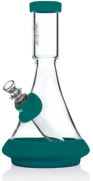 Photograph of product: GRAV - Deco Beaker in Silicone - Dark Teal
