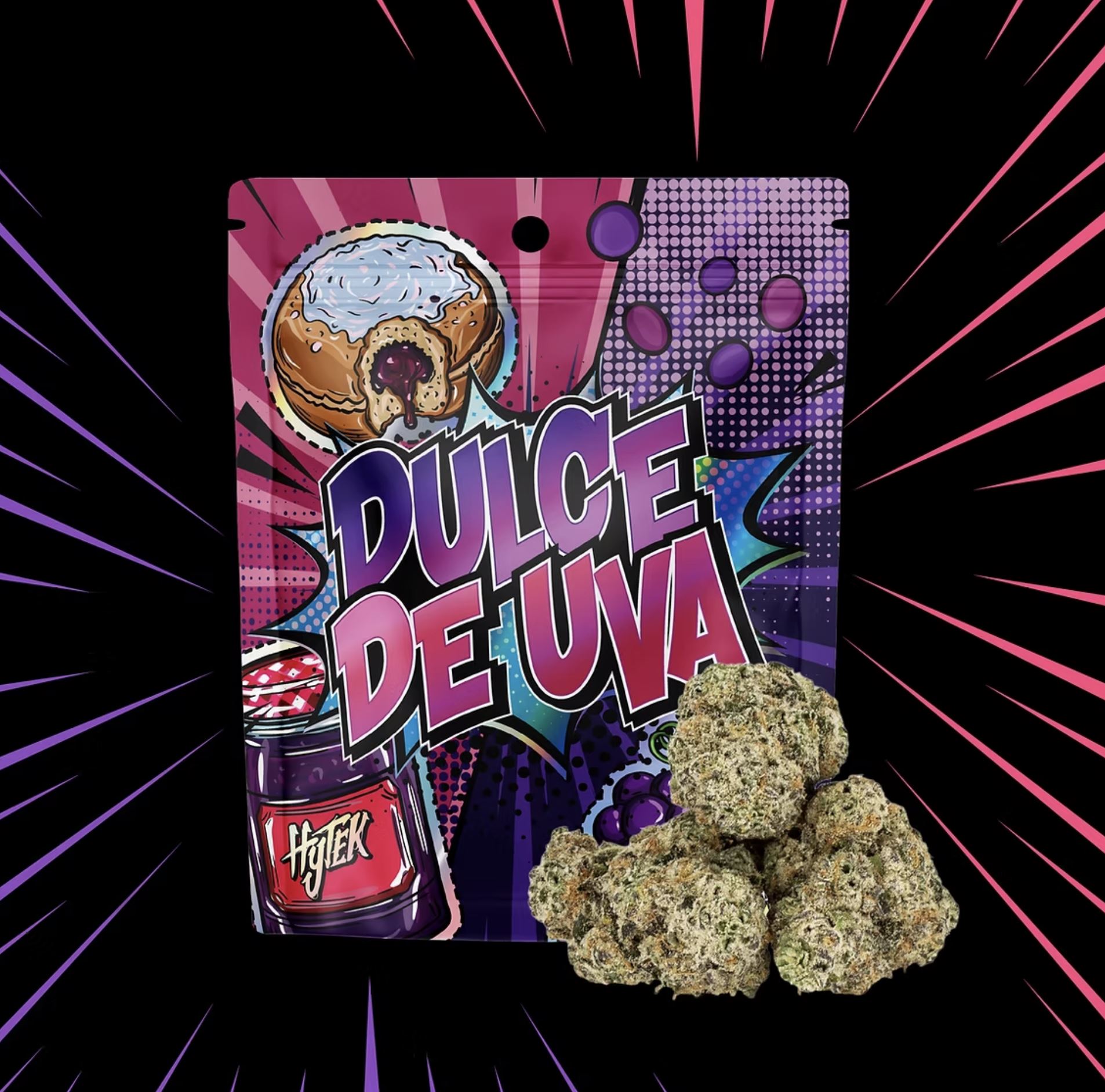 Photograph of product: Dulce De Uva - 8th - Hytek - 27.37% - 3.5g