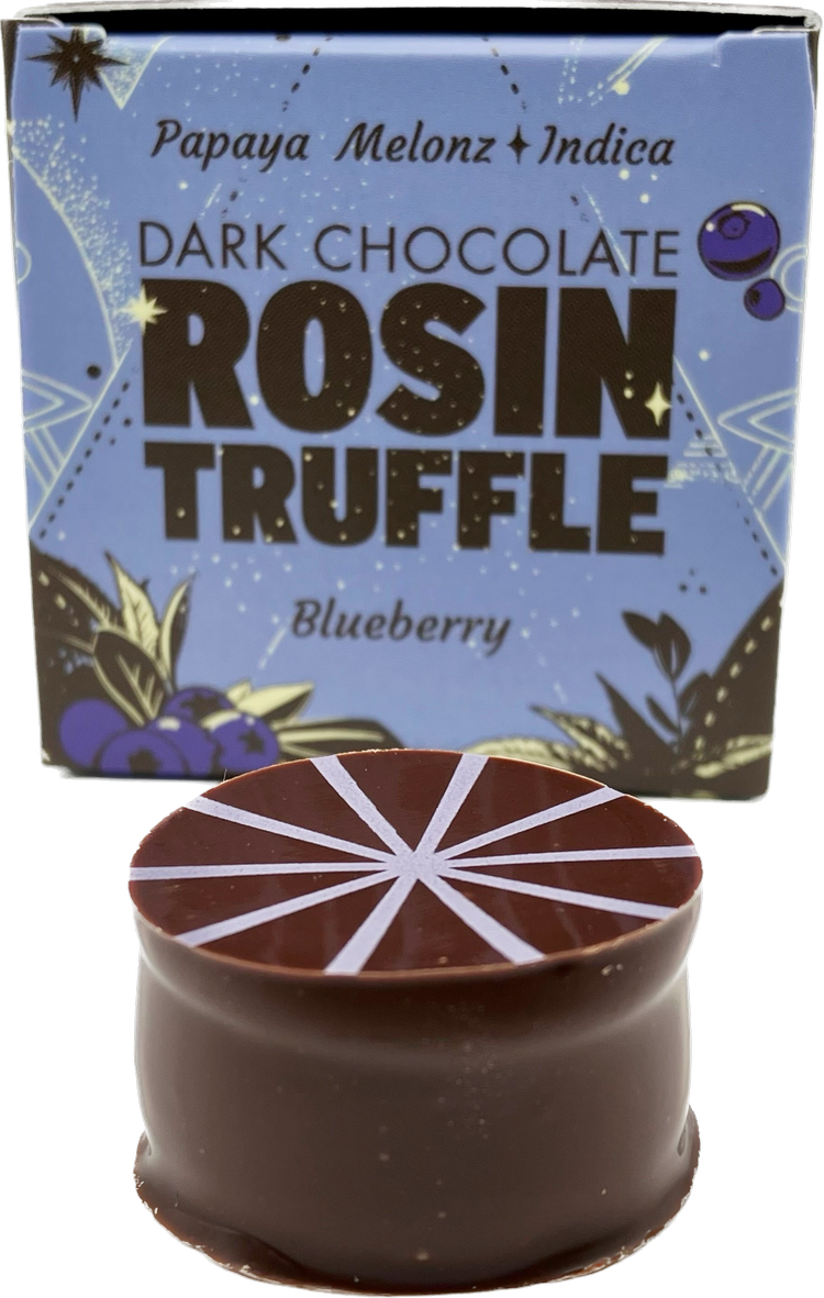 Photograph of product: Crop Circle Chocolate | Blueberry | Rosin Truffle Single