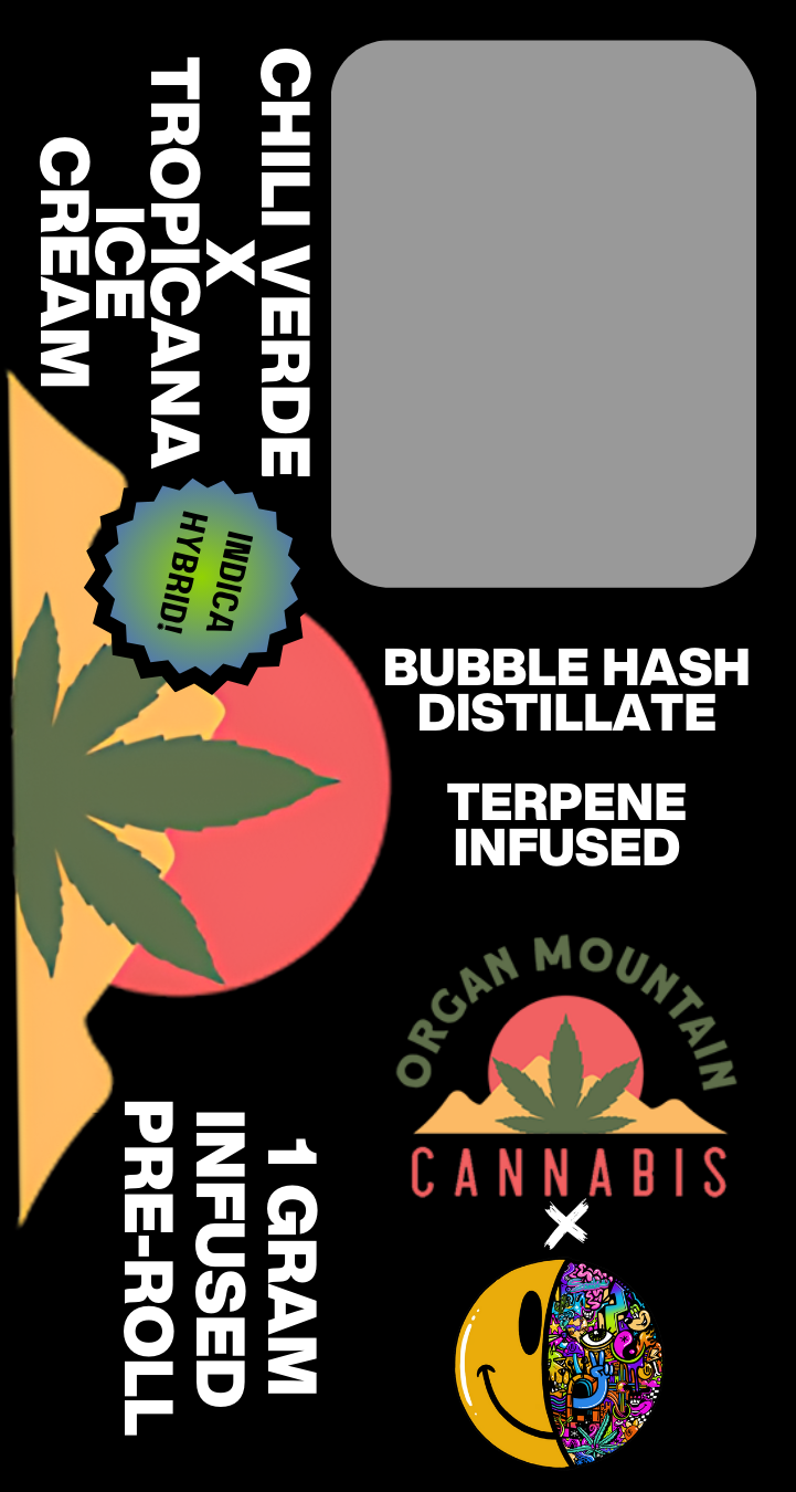 Photograph of product: OMC / Head Space- Chile Verde x Tropicana Ice Cream Infused Pre-Roll