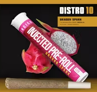 Photograph of product: Distro 10 - Dragon Spark - 1.2g Infused Preroll