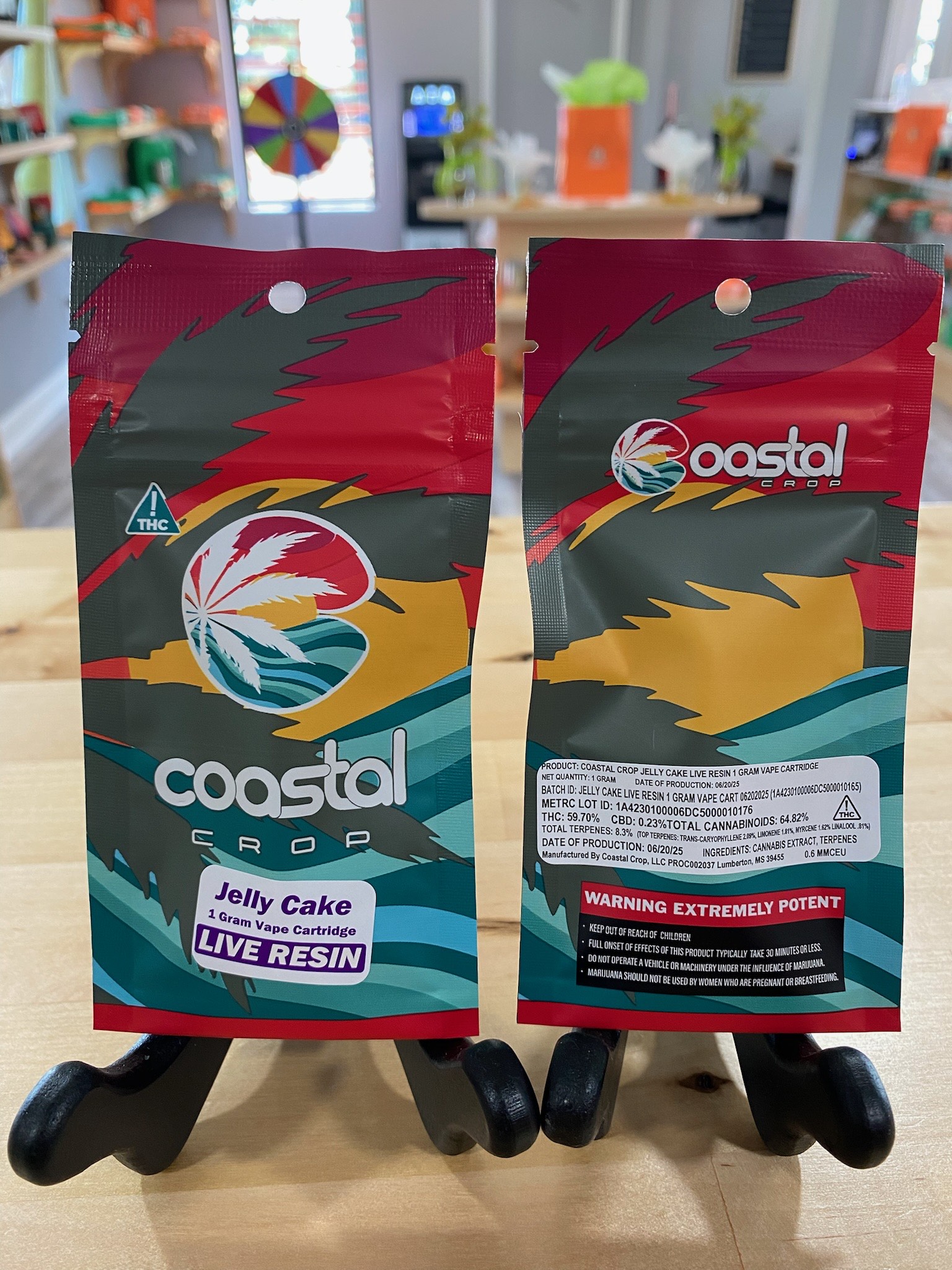 Photograph of product: Coastal Crop - Jelly Cake Live Resin Vape Cart