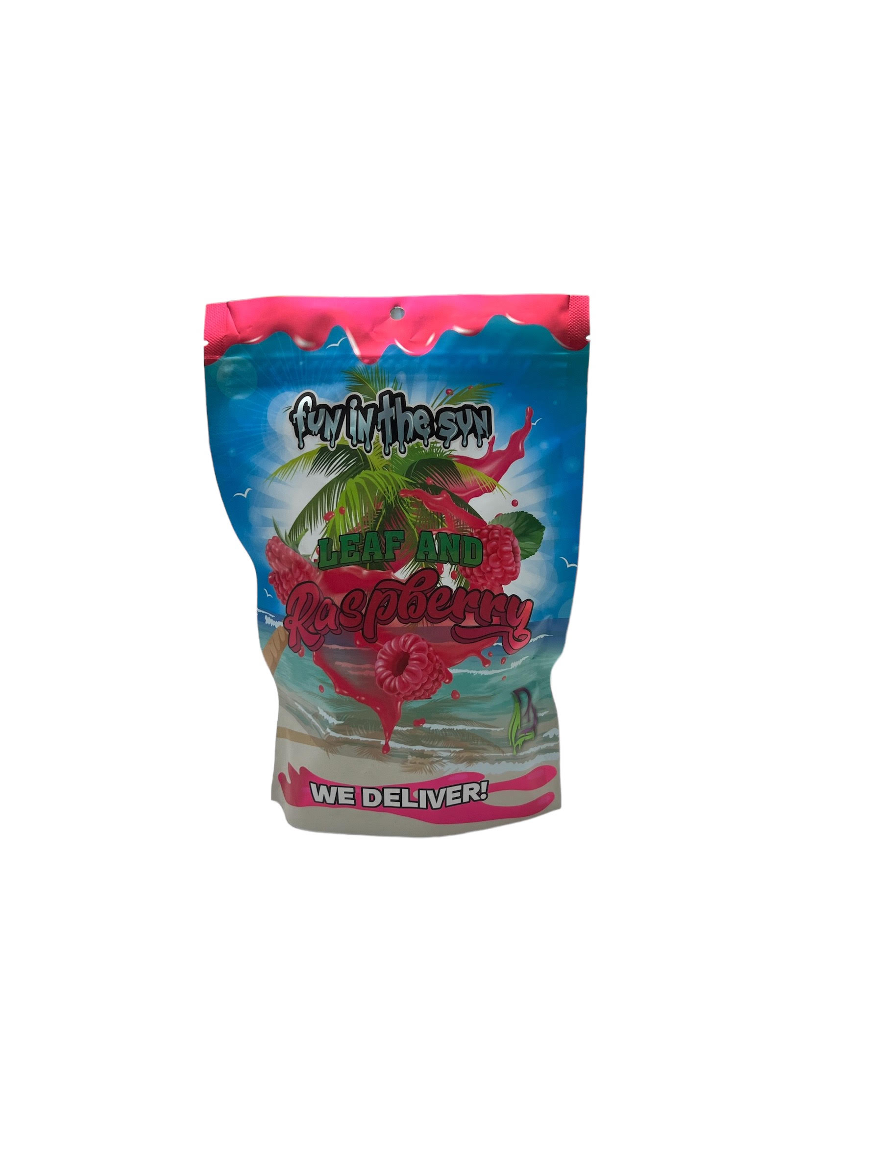 Photograph of product: Fun in the sun - Leaf and Raspberry - 28g