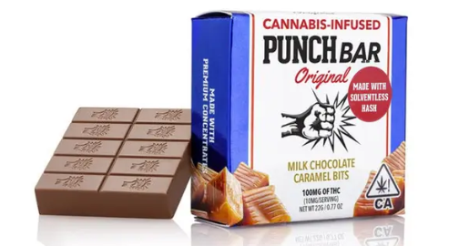 Photograph of product: Caramel Bits Punch Bar