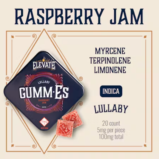Photograph of product: 100mg Gummies | Raspberry Jam (Oui'd)