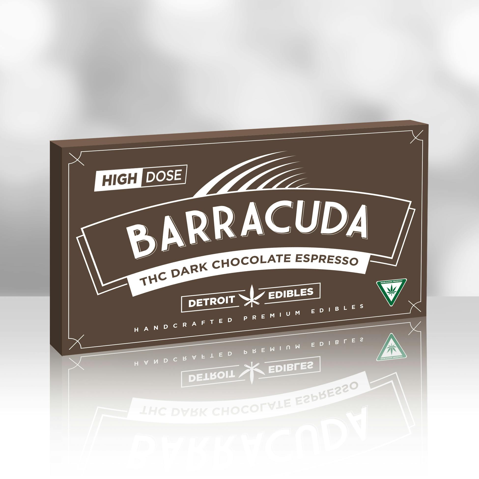 Photograph of product: Detroit Edibles - Barracuda Bar Dark Chocolate Espresso 200MG