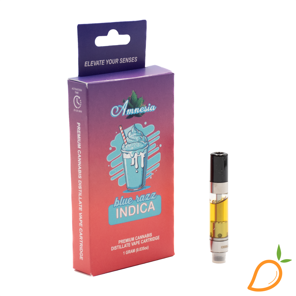 Photograph of product: 1g Blue Razz Vape Amnesia