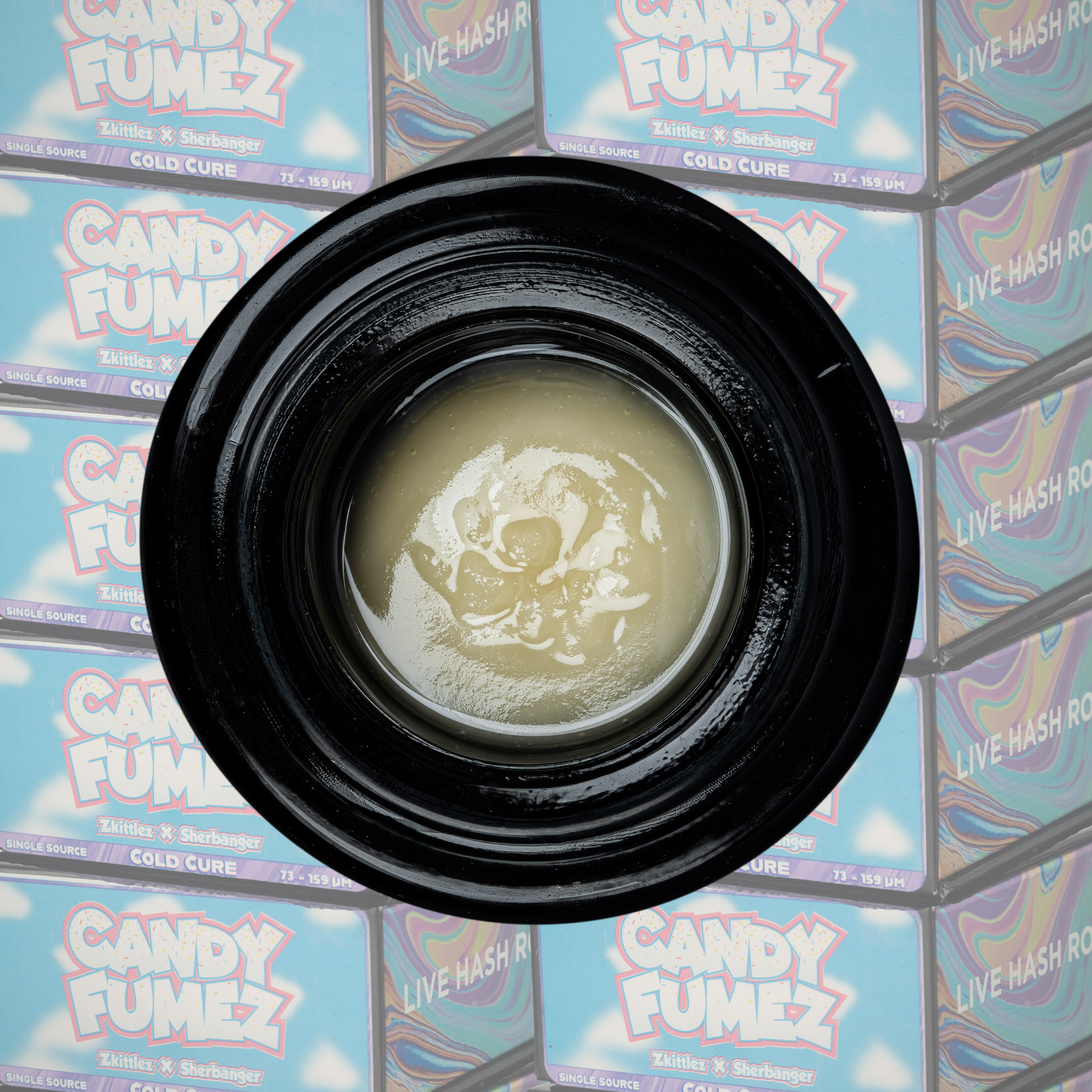 Photograph of product: Rkive | Candy Fumez Cold Cure Rosin
