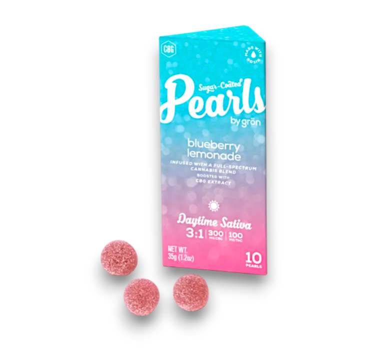 Photograph of product: Blueberry Lemonade 3:1 CBG/TH-oui Pearls