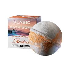 Photograph of product: VLASIC | CBG RESTORE BATH BOMB 200MG 1:1 CBD CBC