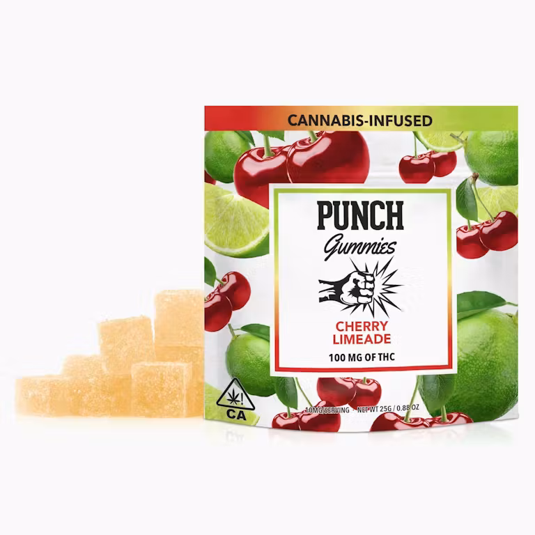 Photograph of product: Cherry Limeade [H] I 100MG 10PK Gummy I Punch