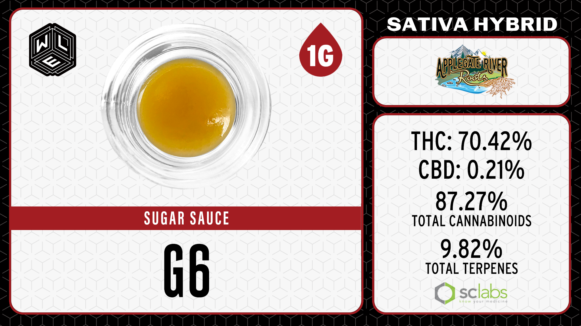 Photograph of product: Sugar Sauce - 1g White Label Extracts - G6