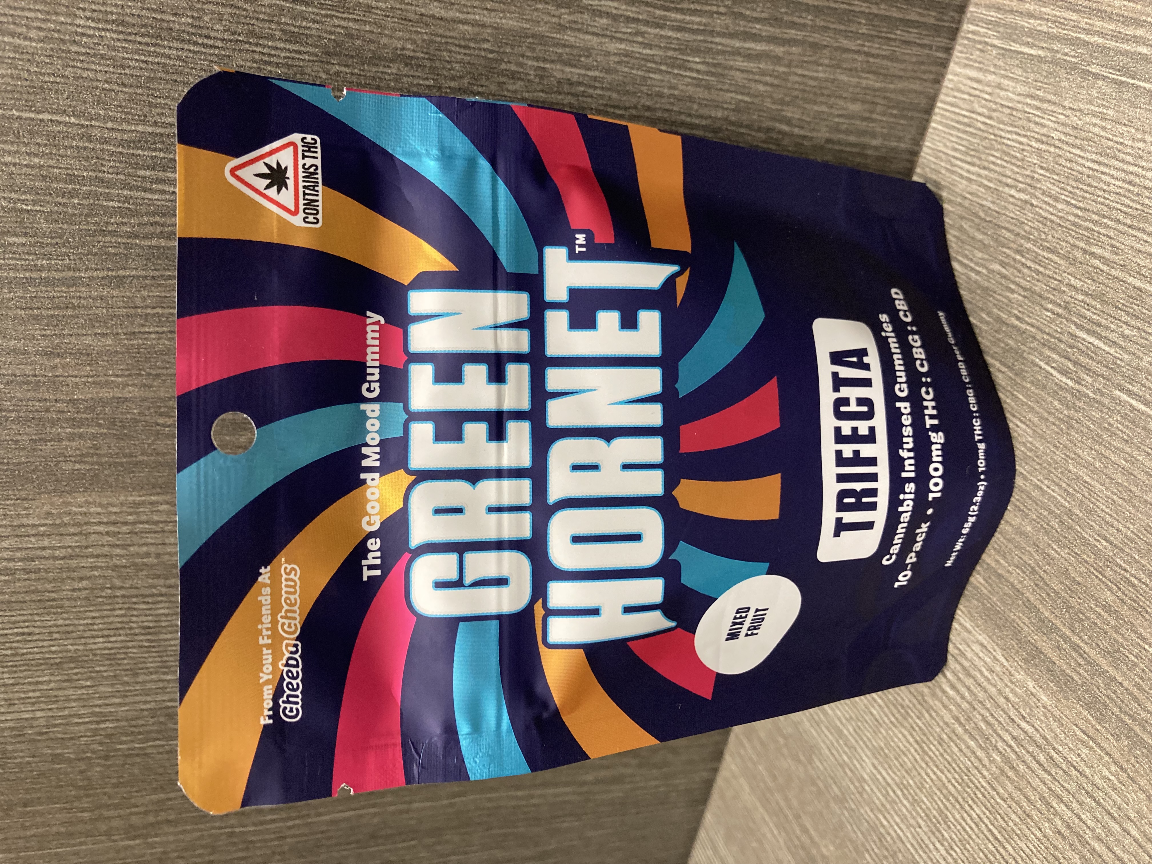 Photograph of product: Green Hornet Sours | 100mg | Mixed Fruit
