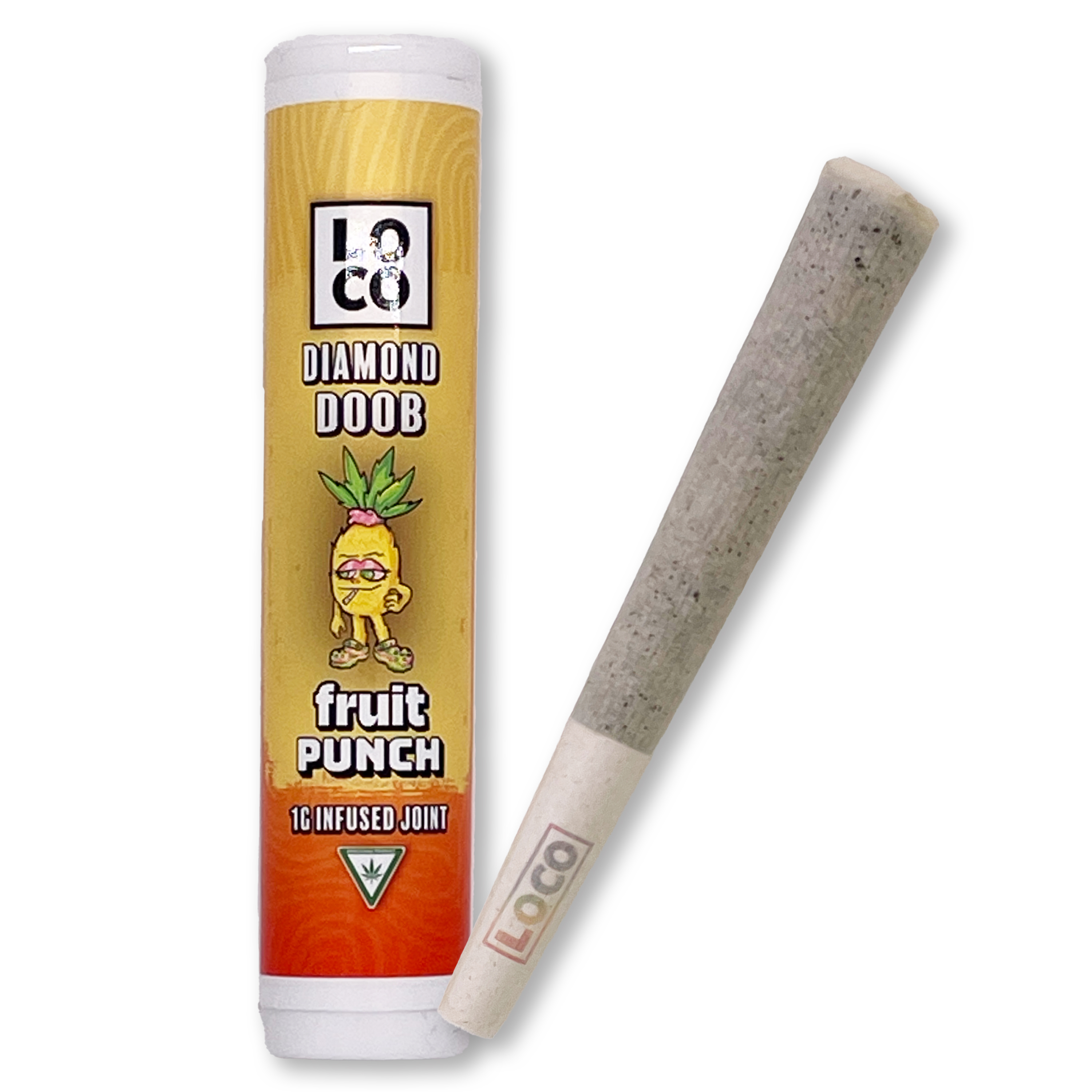 Photograph of product: LOCO - Fruit Punch Live Resin Infused Preroll - 1g