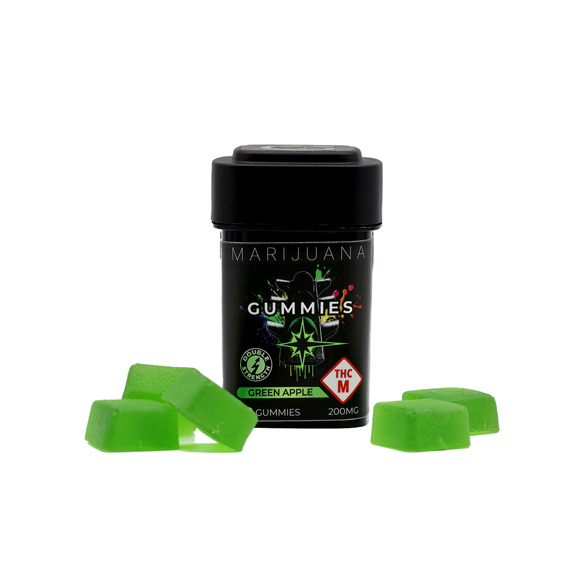 Photograph of product: Green Apple Gummies (200mg)
