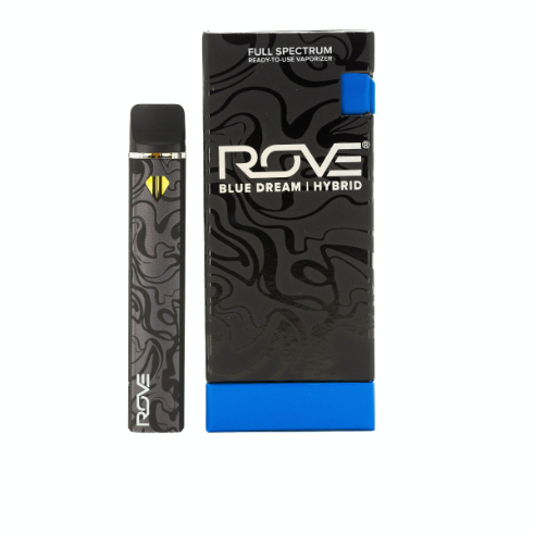 Photograph of product: Rove | Blue Dream | Live Resin & Diamonds | 1g All In One Vape