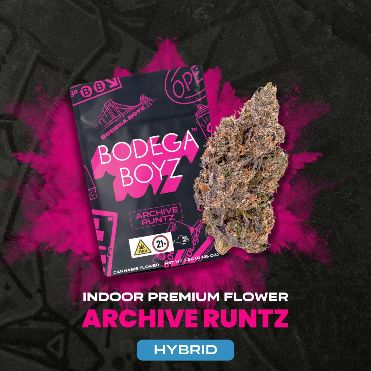 Photograph of product: Bodega Boyz | Archive Runtz | Flower | 3.5g