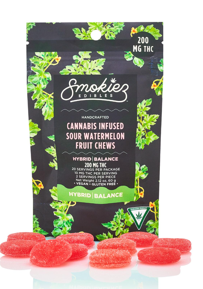 Photograph of product: Sour Watermelon 200mg Gummies