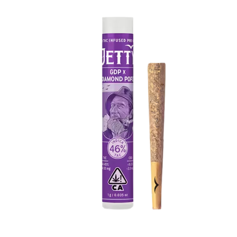 Photograph of product: GDP X DIAMOND POPZ PREROLL 1G - JETTY EXTRACTS
