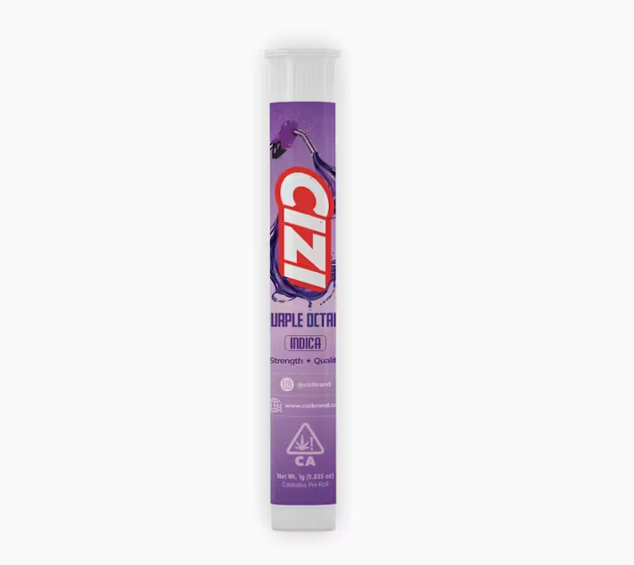 Photograph of product: CIZI Purple Octane Oui'd Preroll 1g