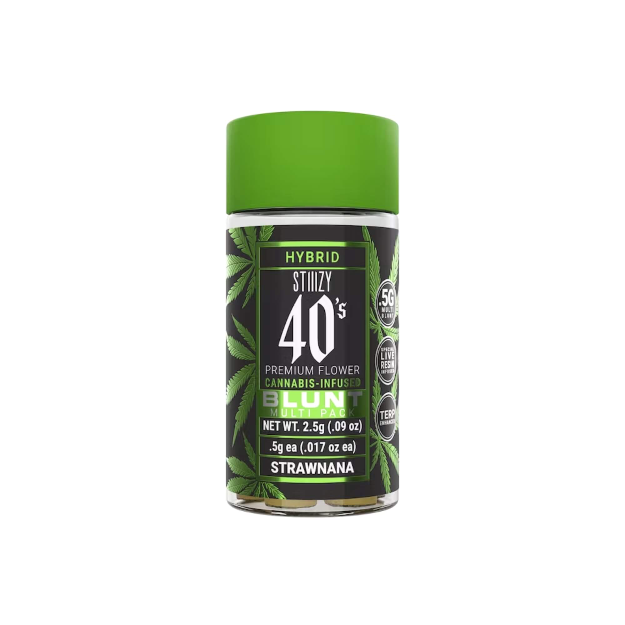 Photograph of product: Strawnana (Hybrid) 40's Mini 5pk Blunts 2.5g