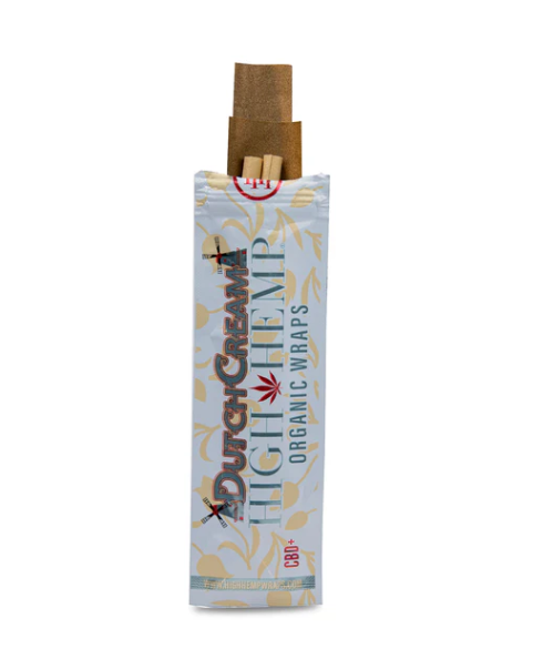 Photograph of product: HIGH HEMP - ORGANIC WRAPS - 2PK - DUTCH CREAM