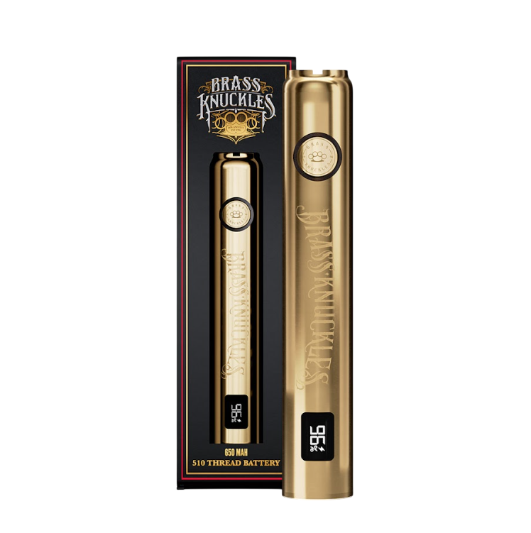 Photograph of product: Brass Knuckles | 510 Battery | Gold
