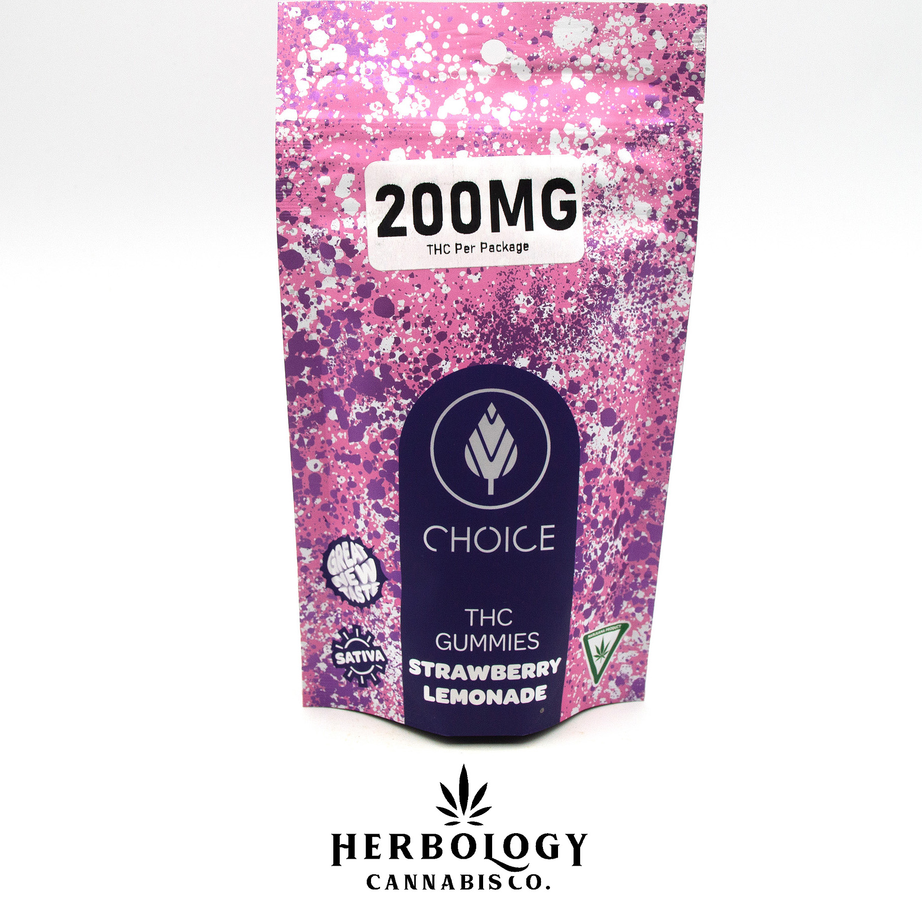 Photograph of product: Choice Chews | Gummy | Strawberry Lemonade | 200mg