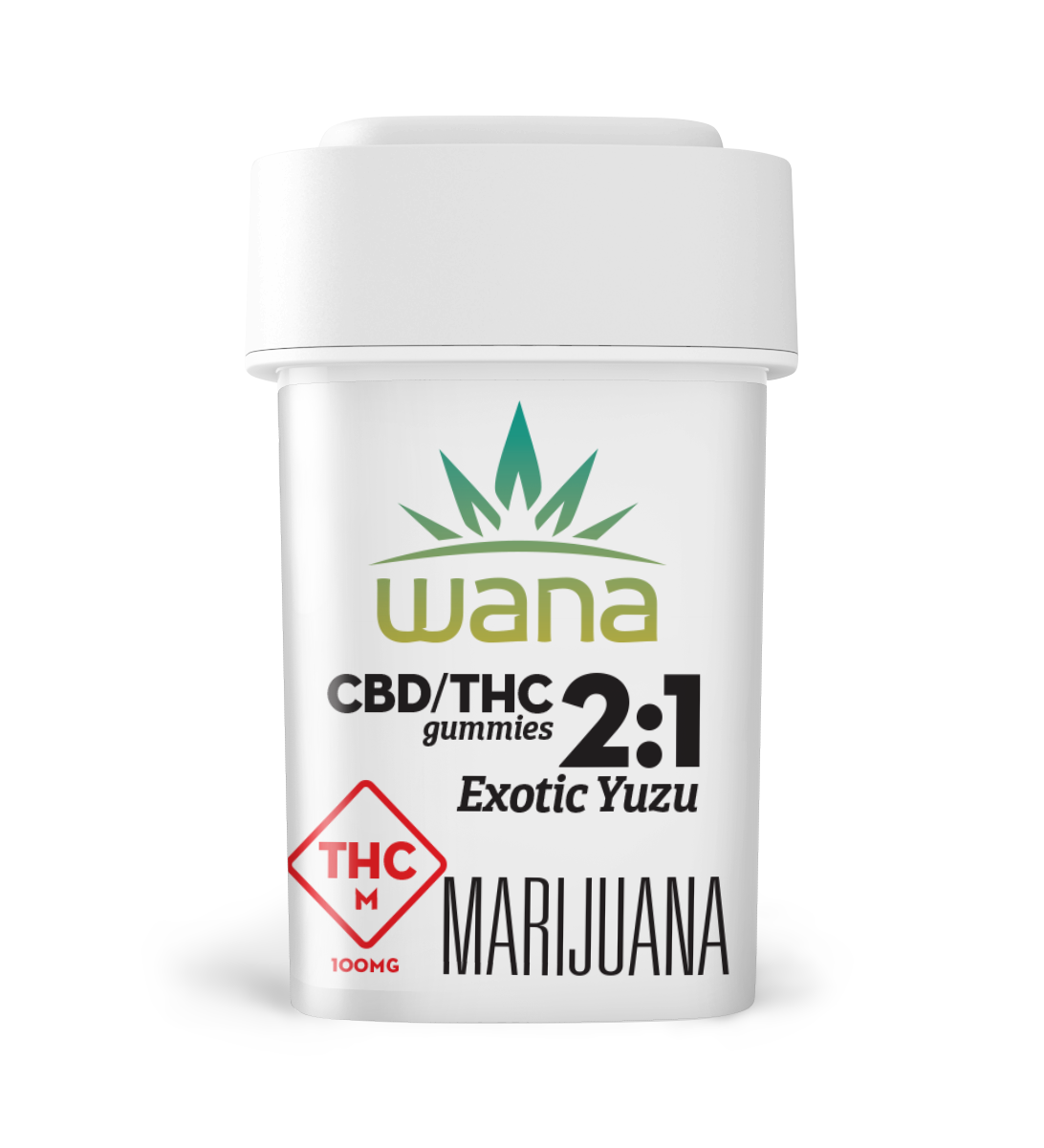 Photograph of product: Exotic Yuzu | 2:1 CBD:TH-oui | Classic Ratio Gummies 100mg