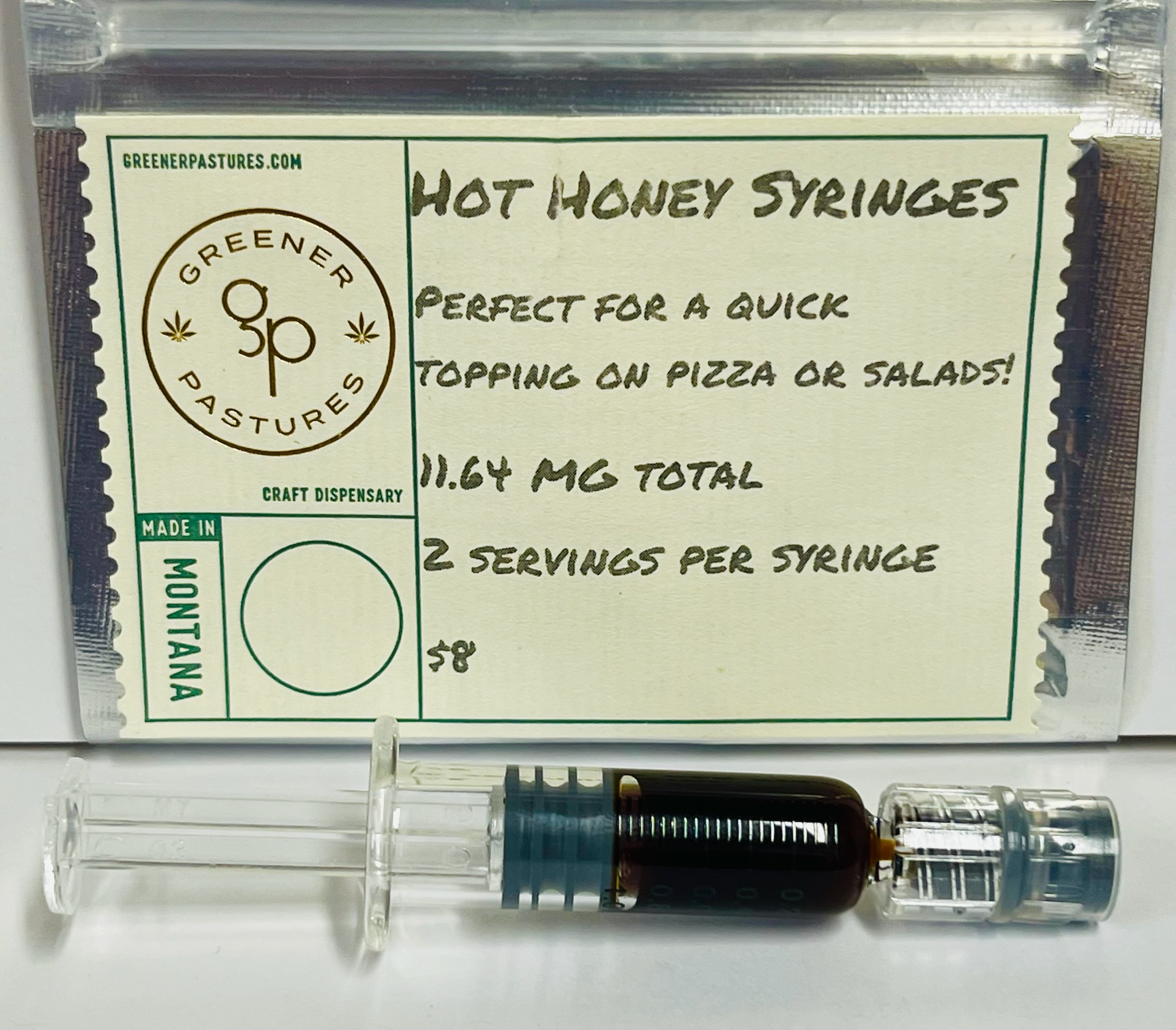 Photograph of product: Hot Honey Syringes