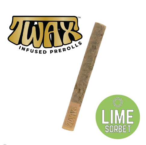 Photograph of product: Twax: Infused Pre-Roll | Lime Sorbet | 1g