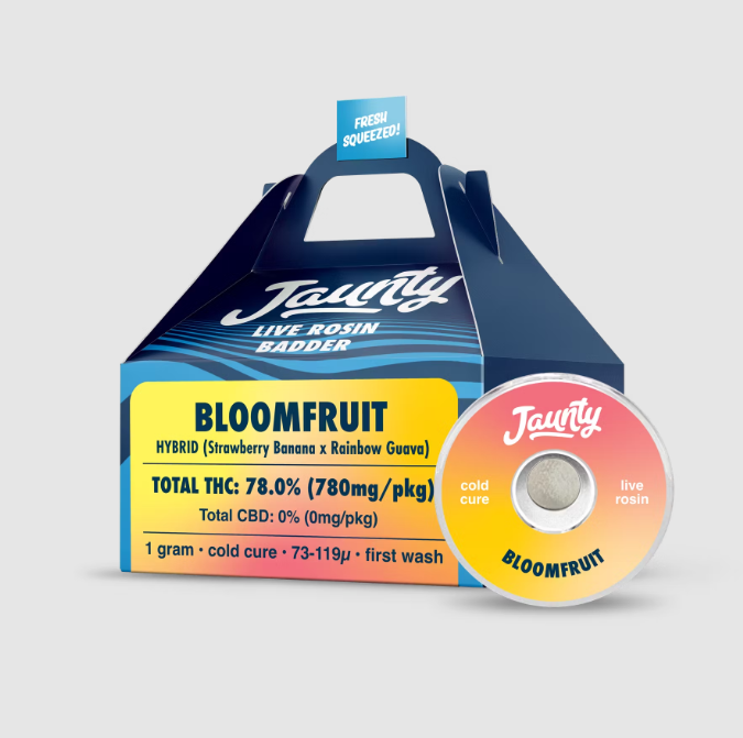 Photograph of product: Jaunty - Bloomfruit Live Rosin Badder - 1g