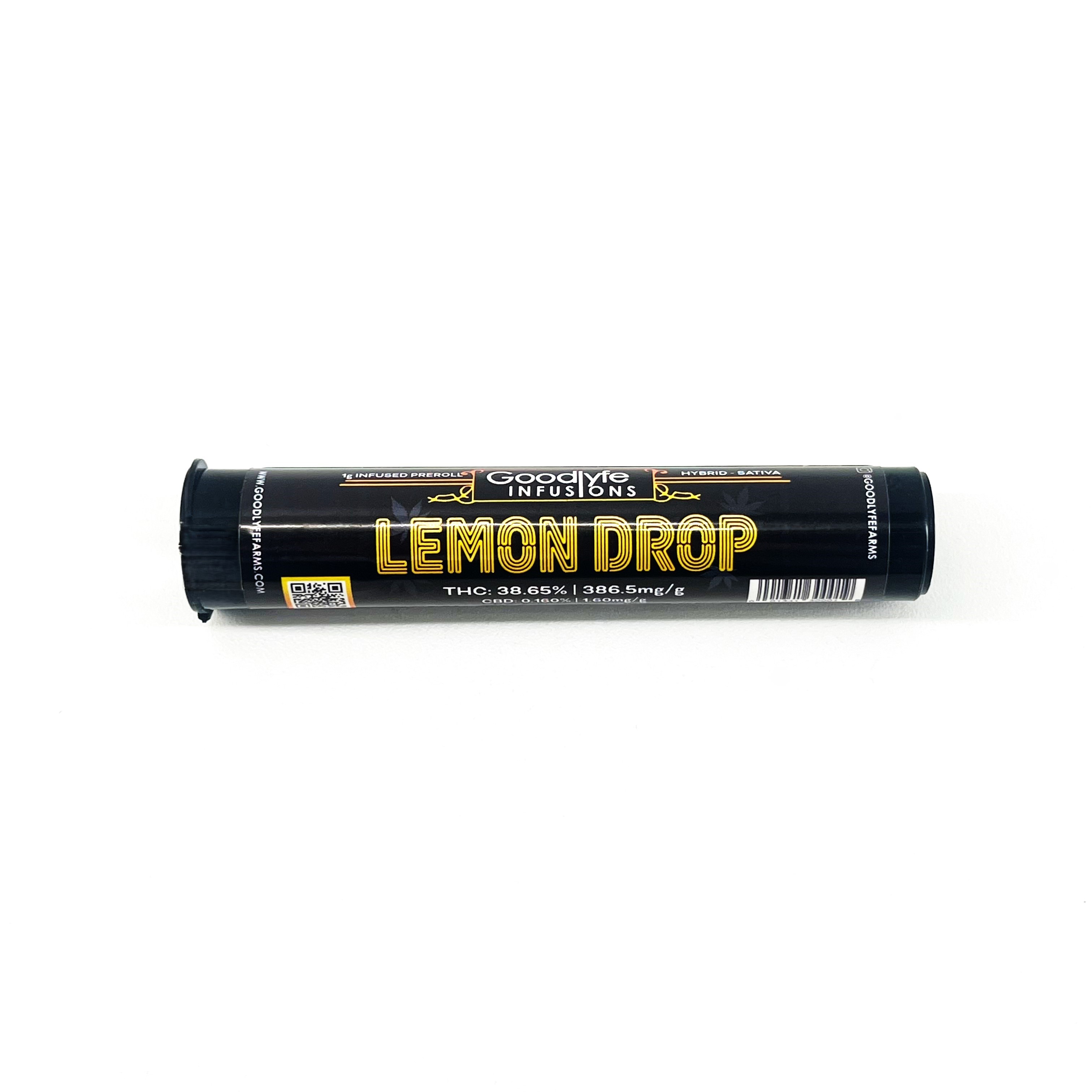 Photograph of product: Goodlyfe Infusions | Lemon Drop | Pre Roll | 1g