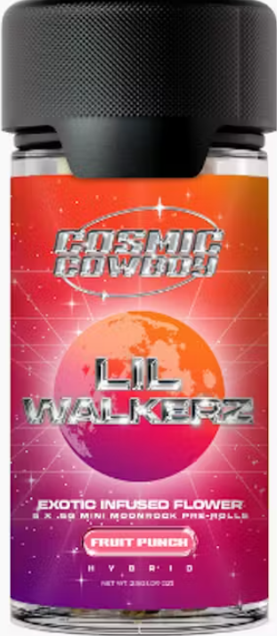 Photograph of product: COSMIC COWBOY | 5-PK LIL WALKERS MOONROCK INFUSED | FRUIT PUNCH