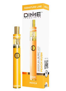 Photograph of product: Peach Kush (I) Dime Industries | All-in-One Vape (2g)