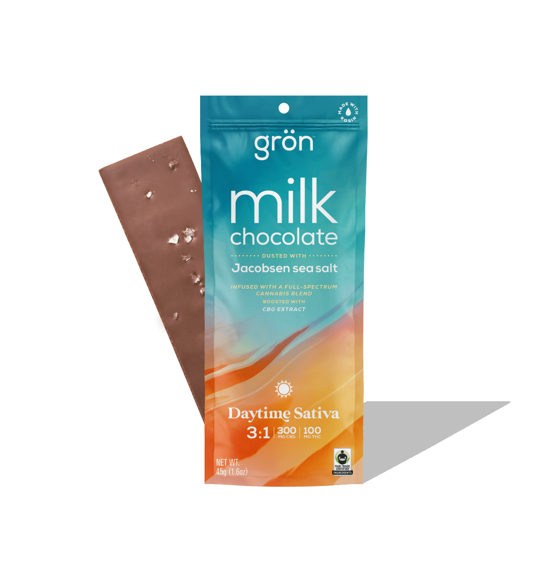 Photograph of product: Gron 3:1 Milk Chocolate - CBG/TH-oui- Daytime Oui'd 100mg