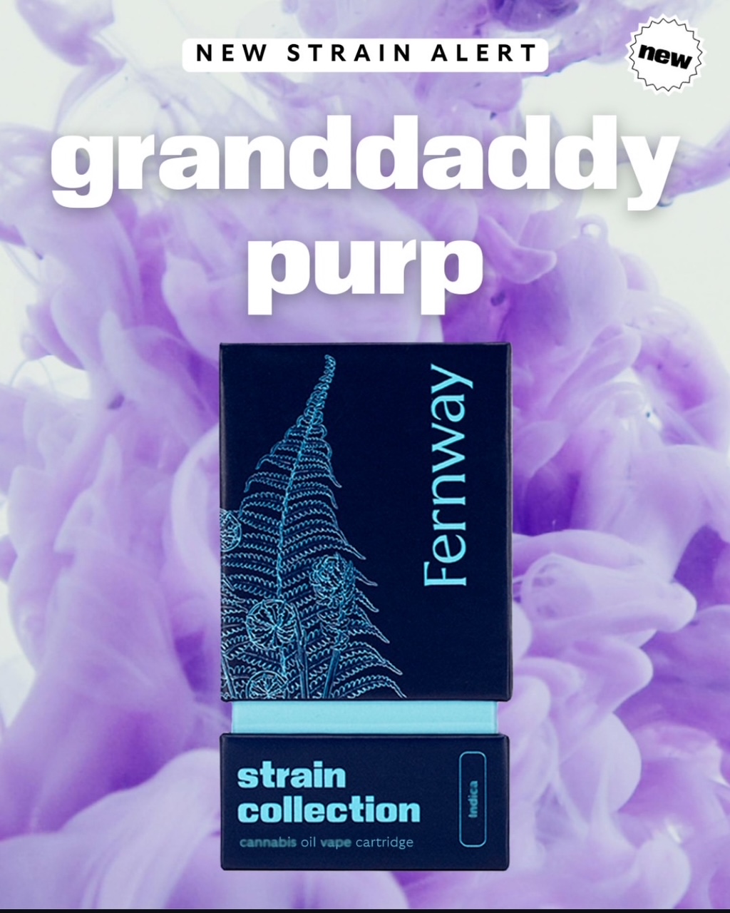 Photograph of product: Fernway | Grandaddy Purp | Oui'd Traveler Vape